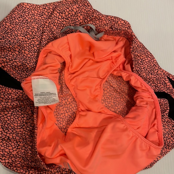 Nike Dri-Fit Running Shorts w/Pocket Brief Womens Size Large Coral/ Black - Picture 10 of 13